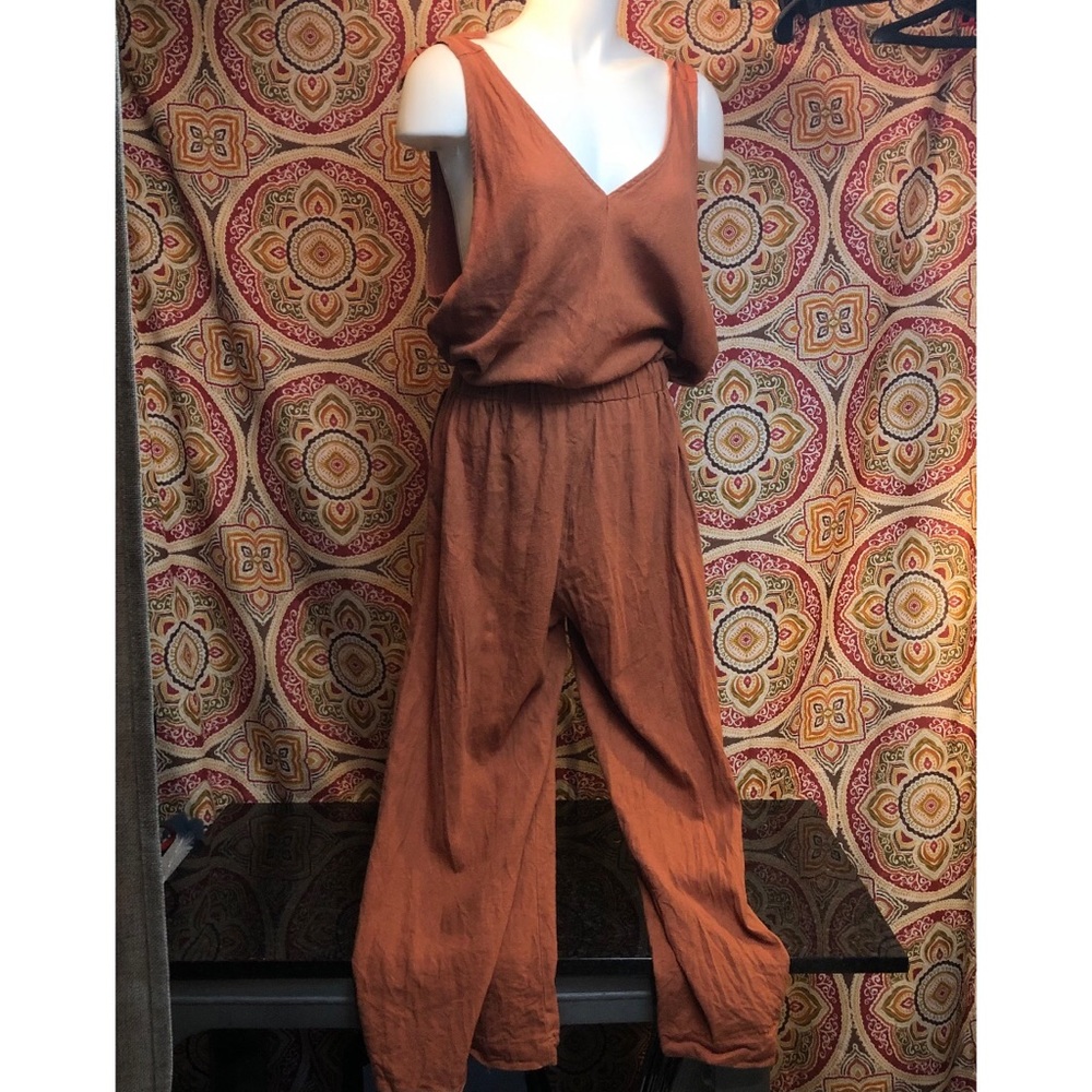 Just Living Orange Jumpsuit
